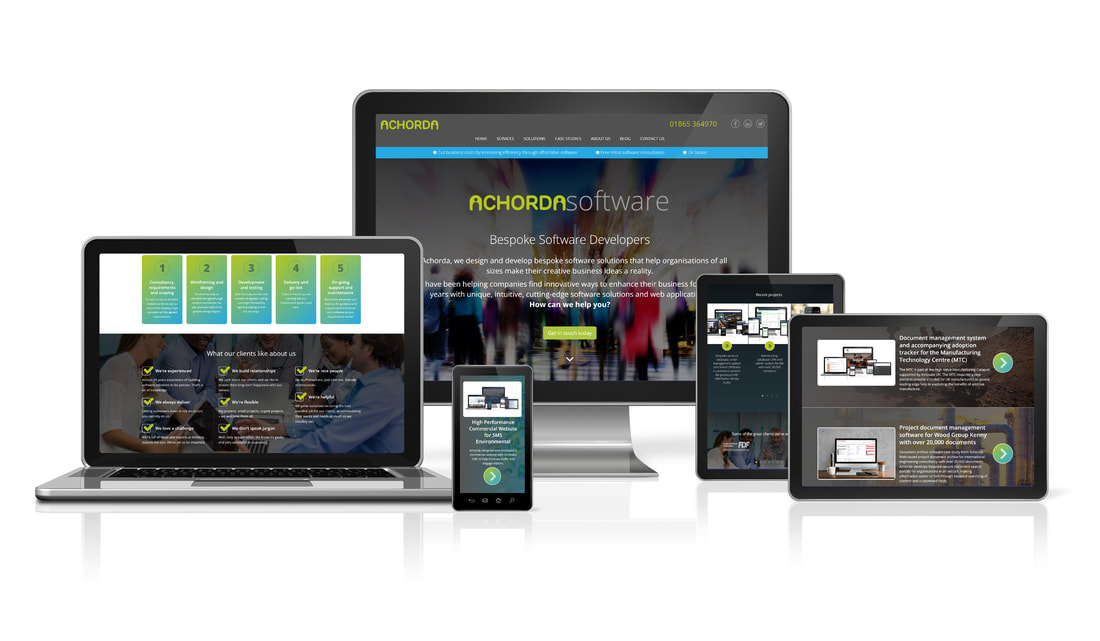 Umbraco website for Achorda multi screens