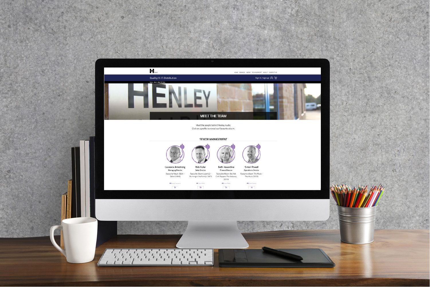 Henley Audio Umbraco site - Meet The Team