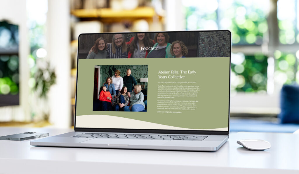 Landing page for Atelier podcasts