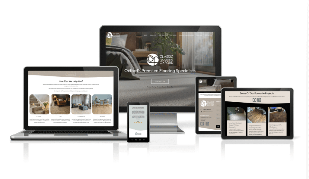 website design and development for Oxford flooring specialist